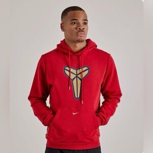 Nike Kobe Dri-FIT Pullover Basketball Hoodie 'Varsity Red/Jersey Gold
